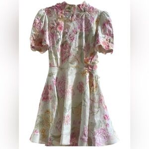 Antonio Melani
Iris Linen Floral Mockneck Short Sleeve Dress NWOT